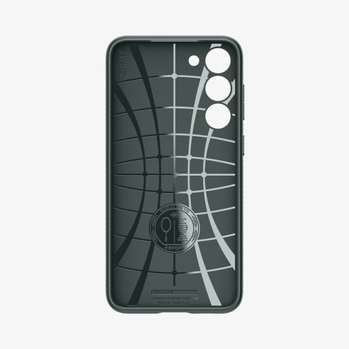 ACS05614 - Galaxy S23 Ultra Case Liquid Air in matte black showing the back